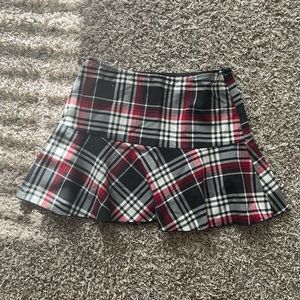 Plaid skort